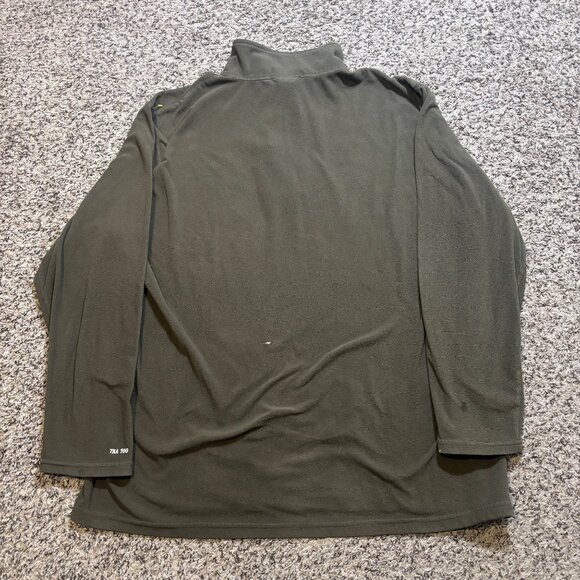The North Face Mens Olive Green 1/4 Zip Pullover Fleece Jacket XXL - Picture 2 of 7
